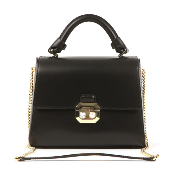 Ted Baker Womens Black Verina Crystal And Pearl Lock Bag main image