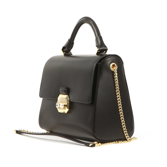 Ted Baker Womens Black Verina Crystal And Pearl Lock Bag main image