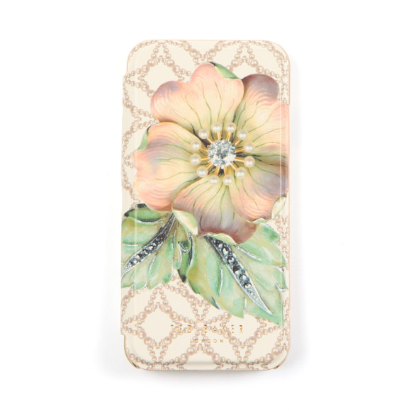 Ted Baker Womens Off-White Mavis Gem Gardens Iphone 6 Book Case main image