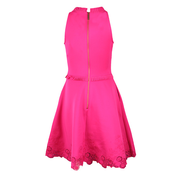 Ted Baker Womens Pink Zaffron Embroidered Skater Dress main image