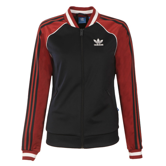 adidas Originals Womens Blue Superstar Track Top #1