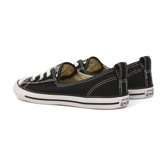 converse black ballet pumps