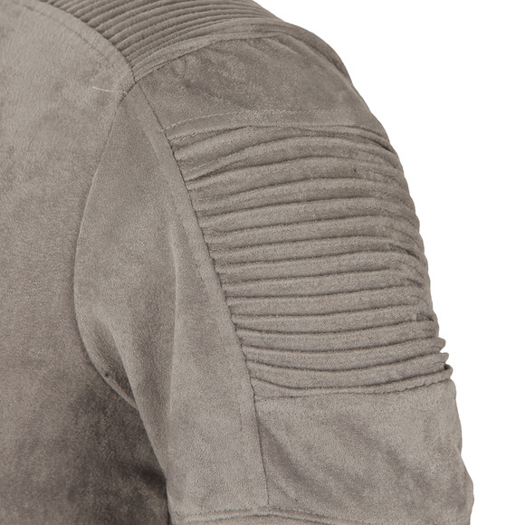 Project X Paris Mens Grey Suede Ribbed T Shirt main image