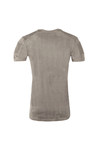 Project X Paris Mens Grey Suede Ribbed T Shirt