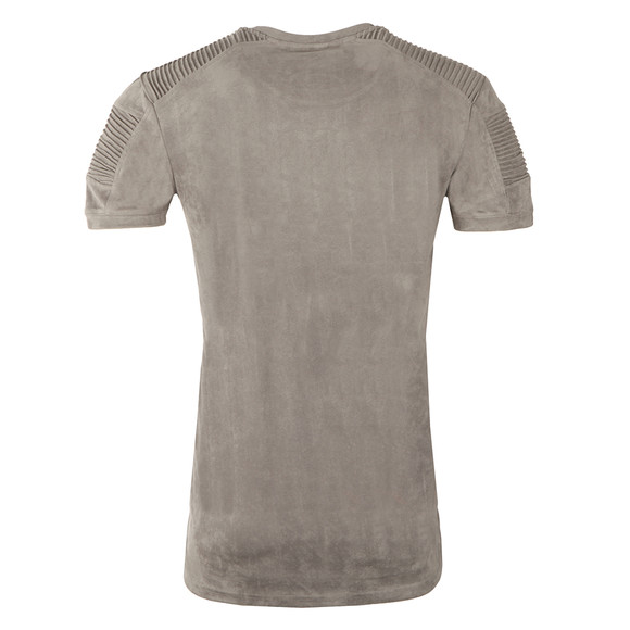Project X Paris Mens Grey Suede Ribbed T Shirt main image