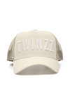Twinzz Mens Beige Mesh Trucker Cap