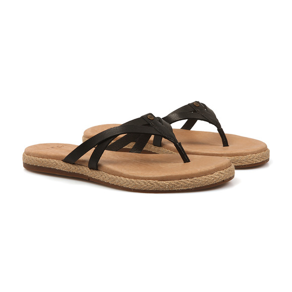 Ugg Womens Black Annice Flip Flops main image