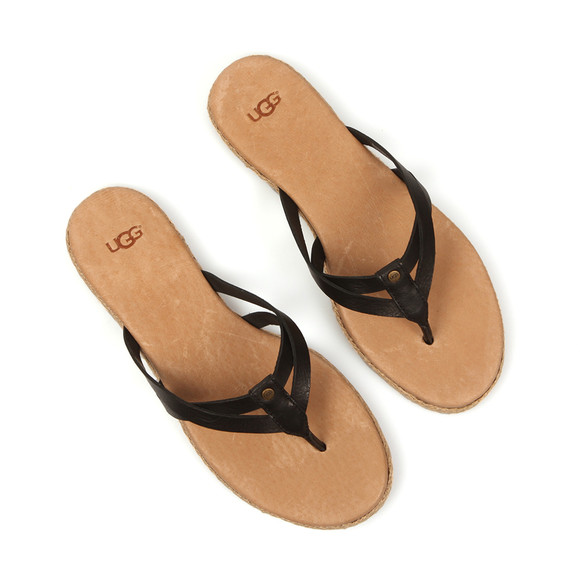 Ugg Womens Black Annice Flip Flops main image