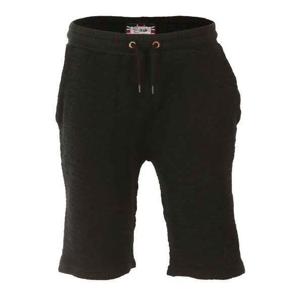 Sik Silk Mens Black Reverse Flannel Gym Shorts main image