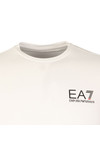 EA7 Emporio Armani Mens White Small Logo Long Sleeve T Shirt
