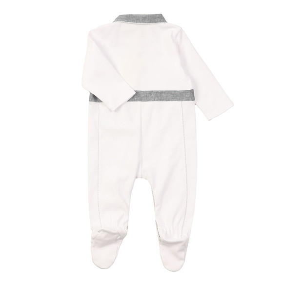 Armani Baby Boys White Romper Suit main image