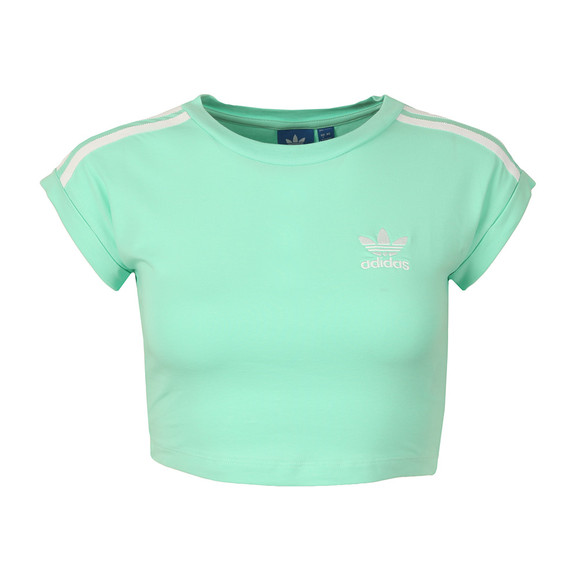 womens green adidas top