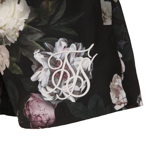 Sik Silk Mens Black Dark Garden Standard Shorts main image