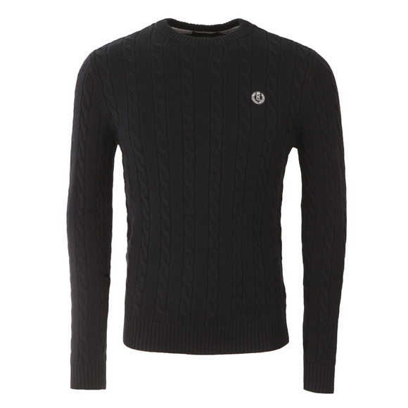 Henri Lloyd Mens Blue Kramer Crew Neck Jumper main image