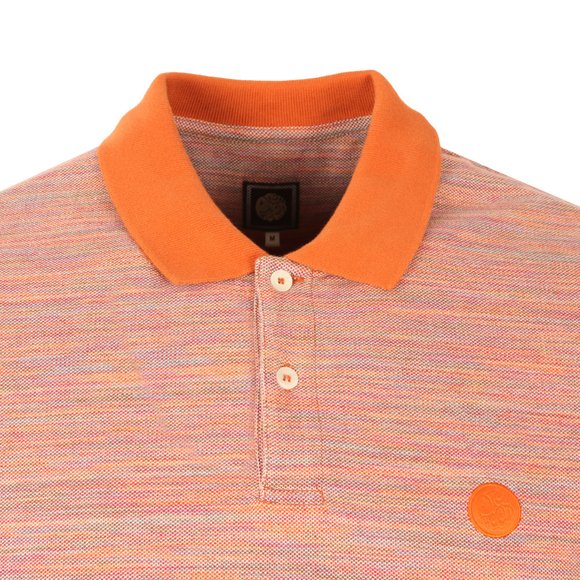 Pretty Green Mens Orange Tenax Polo Shirt main image