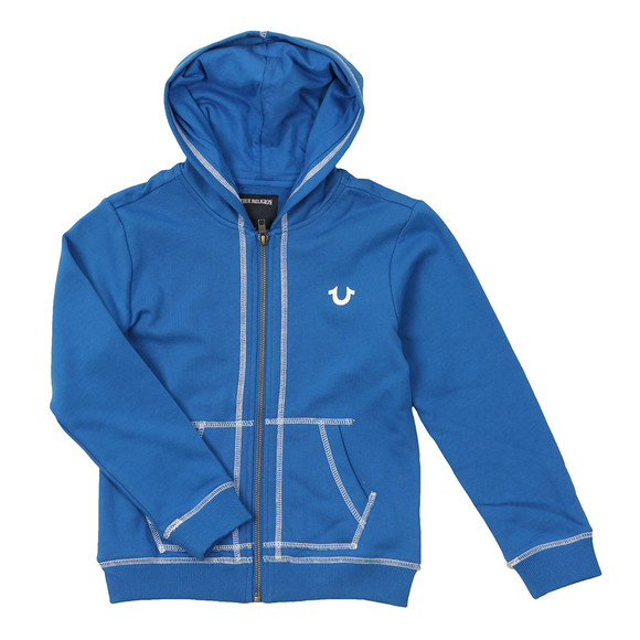 True Religion Boys Blue Horseshoe Logo Hoody main image