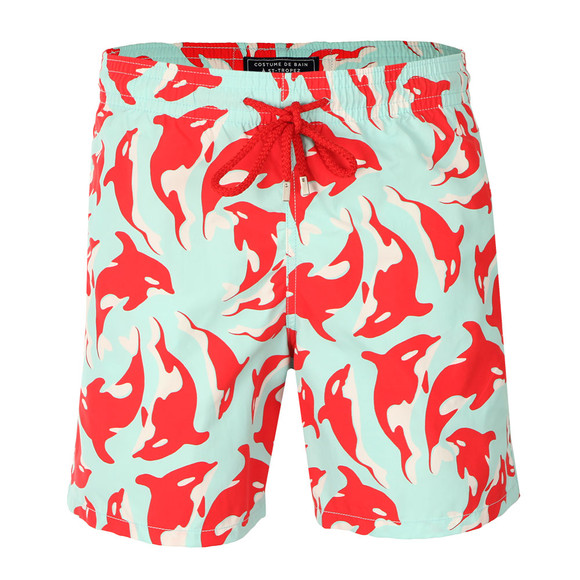Vilebrequin Mens Blue Classic Style Dolphin Swim Short #1