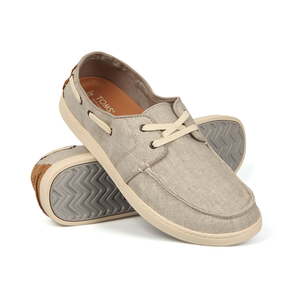 Mens Grey Culver Canvas Boat Shoe