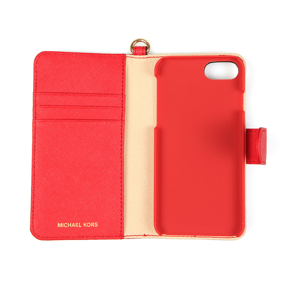 Michael Kors Saffiano Leather Folio Phone Case Oxygen Clothing