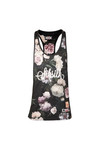 Sik Silk Mens Black Dark Garden Poly Racer Vest