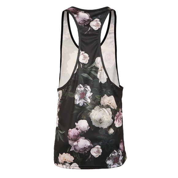 Sik Silk Mens Black Dark Garden Poly Racer Vest main image