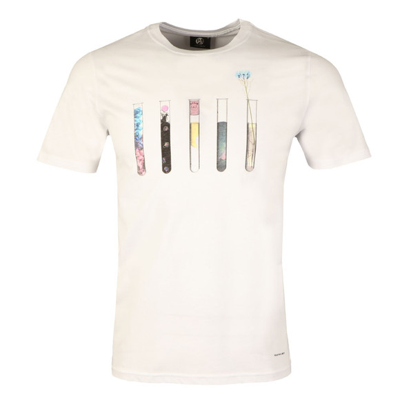 PS Paul Smith Mens White S/S Test Tubes T-Shirt main image