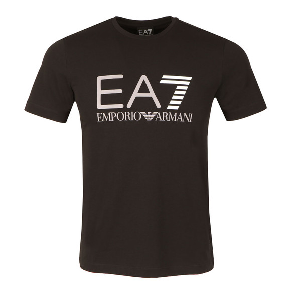 EA7 Emporio Armani Mens Black Large Logo T Shirt main image