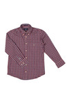 Gant Boys Brown Windblown Oxford Check Shirt