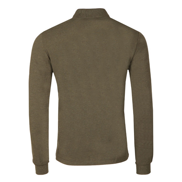 Lacoste Mens Green L1313 Long Sleeve Polo #3