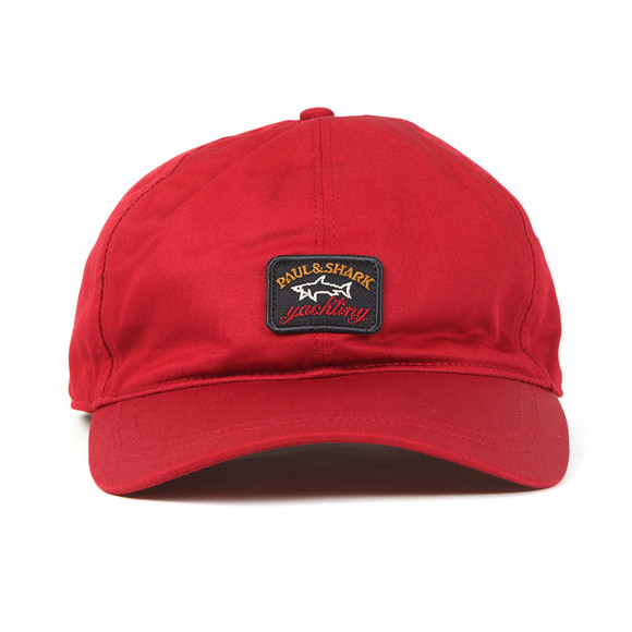 Paul & Shark Mens Red Woven Logo Cap #2