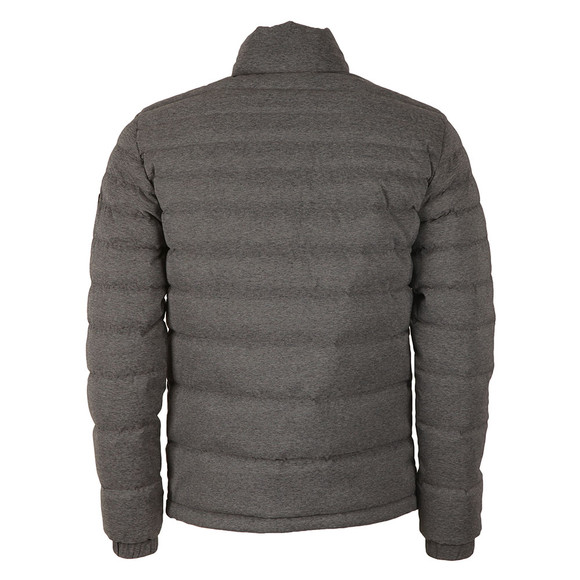 EA7 Emporio Armani Mens Grey Shield Badge Puffer Jacket main image