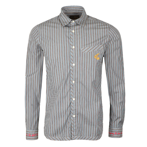 Vivienne Westwood Anglomania Mens Blue Classic Stripe Shirt main image