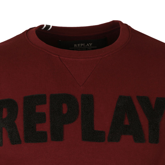 Replay Mens Red Logo Sweat main image