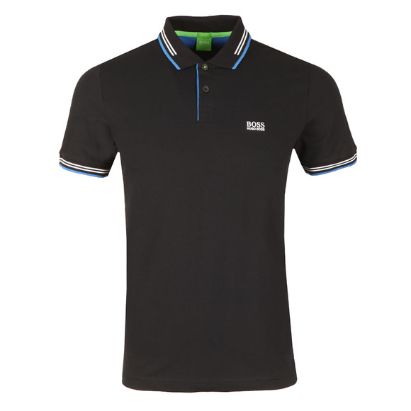 BOSS Mens Black Athleisure Paul Polo Shirt #1