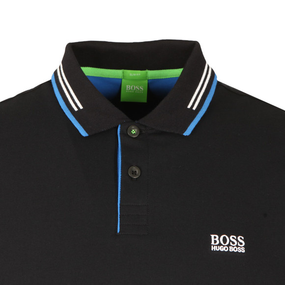 BOSS Mens Black Athleisure Paul Polo Shirt #2