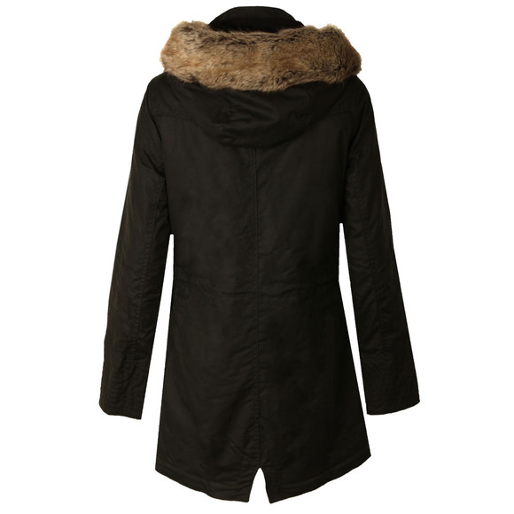 Barbour International Womens Green Mallory Wax Jacket #4