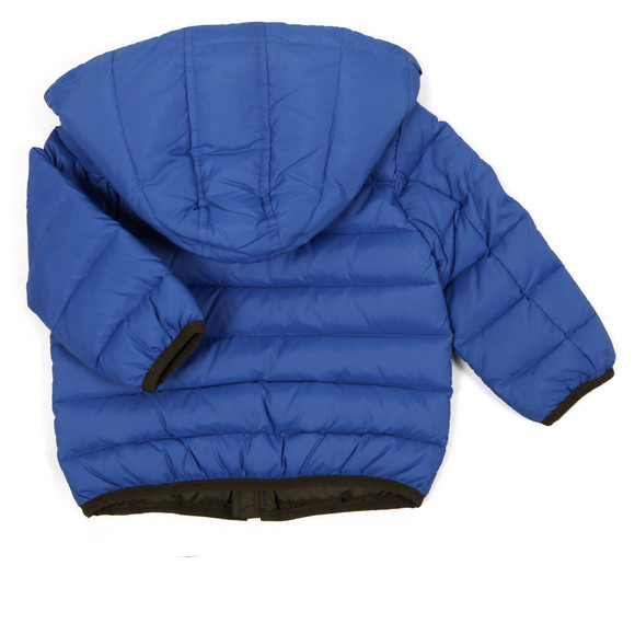 Armani Baby Boys Blue Hooded Puffer Jacket main image