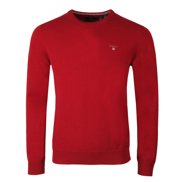 Gant Mens Red Crew Neck Jumper main image