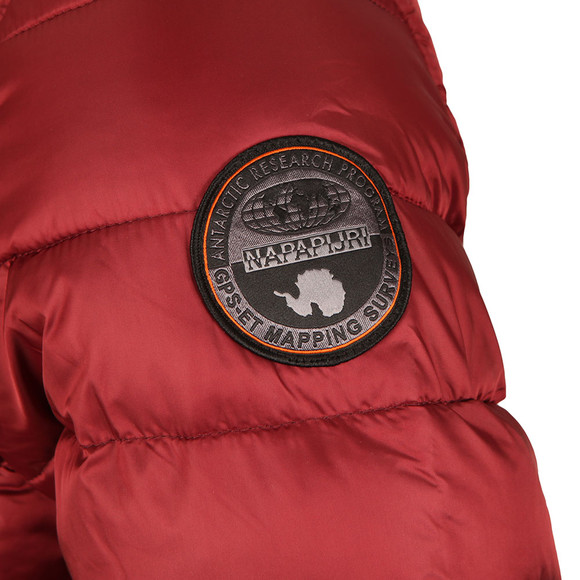 Napapijri Mens Red Aerons Hooded Jacket main image