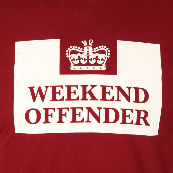Weekend Offender Mens Red Prison T-Shirt main image