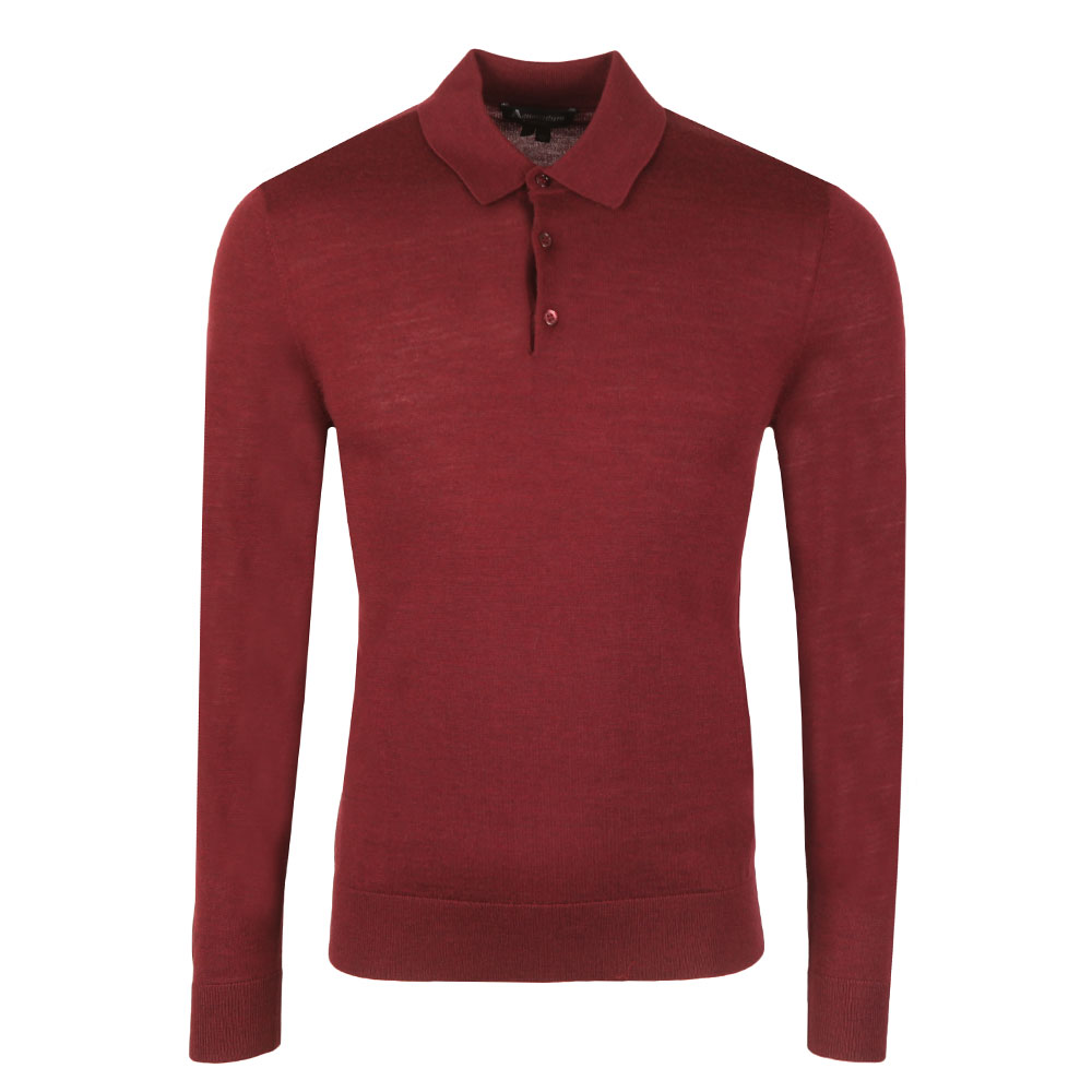 Aquascutum Kennington Long Sleeve Knit Polo Oxygen Clothing