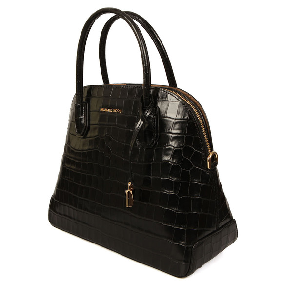 Michael Kors Womens Black Mercer Large Dome Satchel #2