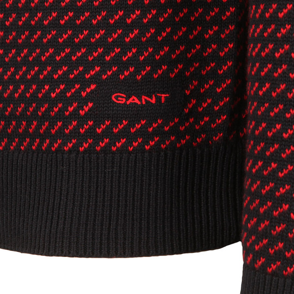 Gant Mens Blue Nordic Pattern Crew Jumper main image