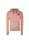 Sik Silk Mens Pink Drop Shoulder Overhead Hoodie