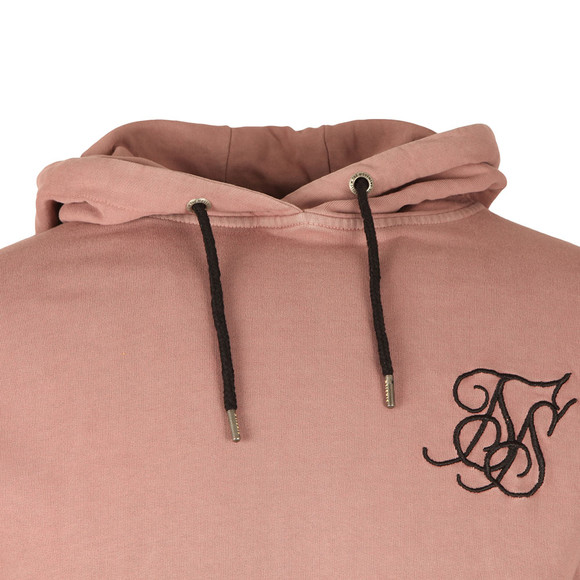 Sik Silk Mens Pink Drop Shoulder Overhead Hoodie main image