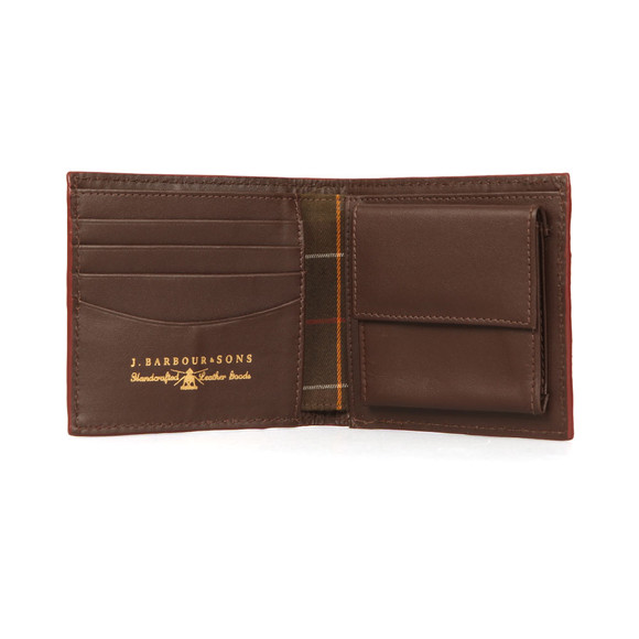 Barbour Lifestyle Grain Leather Coin Wallet Oxygen Clothing