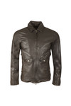 Pretty Green Mens Black Jennets Leather Jacket