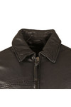 Pretty Green Mens Black Jennets Leather Jacket
