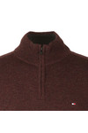 Tommy Hilfiger Mens Red Liam 1/2 Zip Jumper