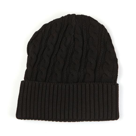 Sik Silk Mens Black Cable Knit Beanie main image